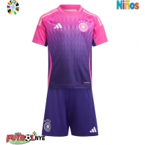 Camiseta Alemania Visitante Equipación para niños Eurocopa 2024 manga corta (+ pantalones cortos)
